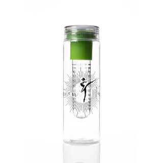Sportflasche mit Fruchteinsatz Grün - Limette